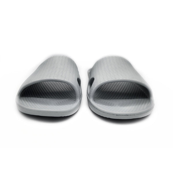 Archline Rebound Orthotic Slides Flip Flop Thongs Slip On Support Stone Grey Slippers