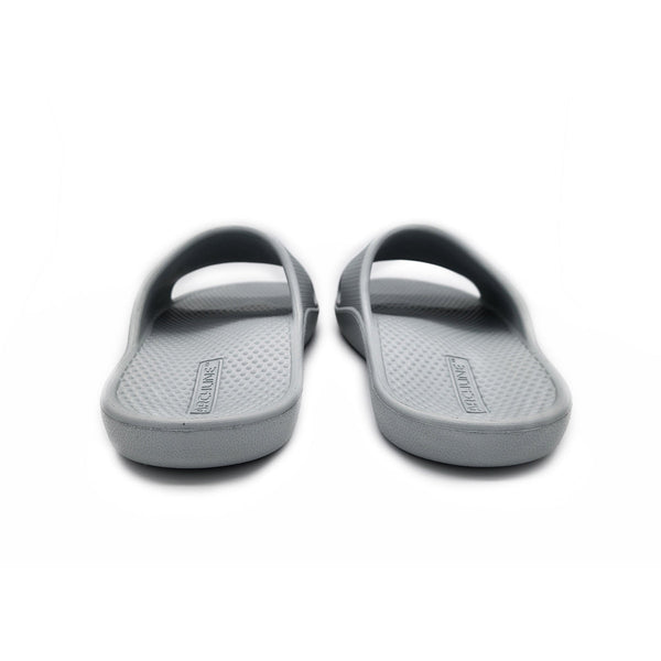 Archline Rebound Orthotic Slides Flip Flop Thongs Slip On Support Stone Grey Slippers