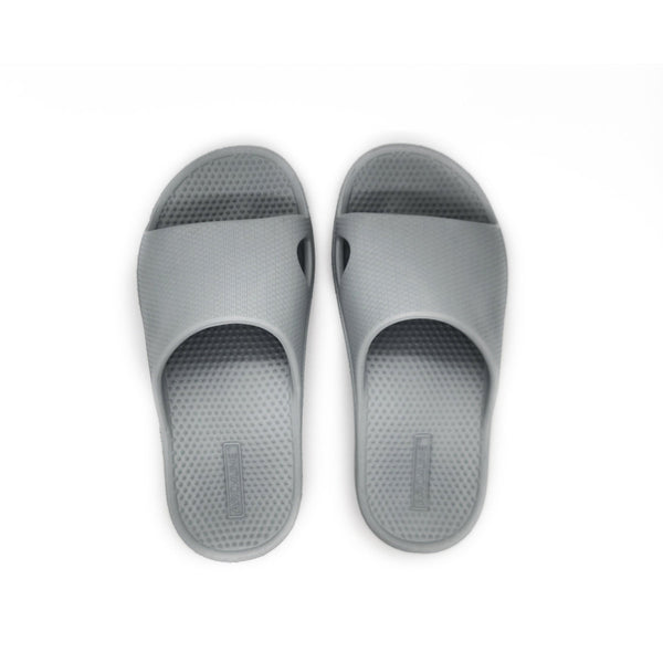Archline Rebound Orthotic Slides Flip Flop Thongs Slip On Support Stone Grey Slippers