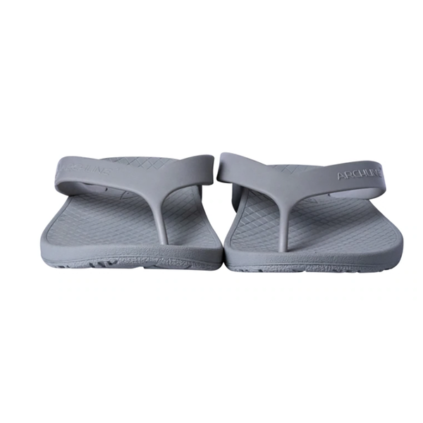 Archline Orthotic Flip Flops Thongs Support Shoes Footwear Grey Slippers