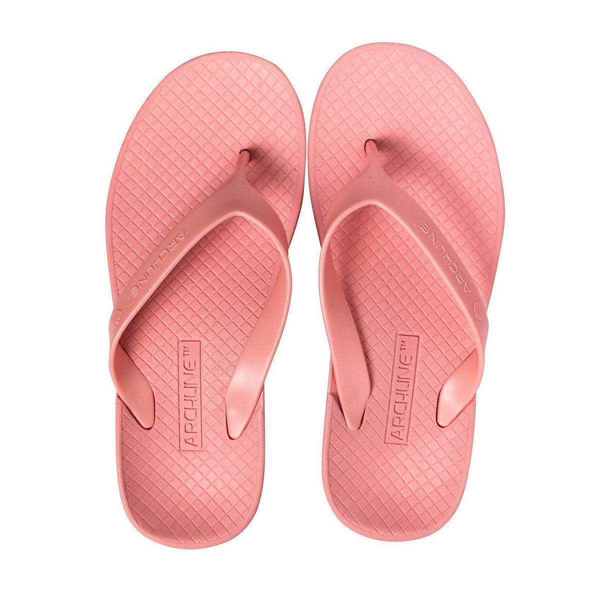 Archline Orthotic Thongs Support Shoes Flip Flops Pastel Pink Slippers