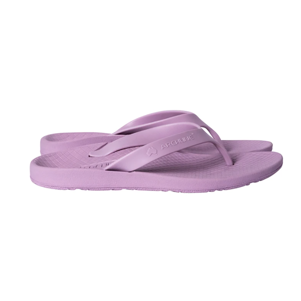 Archline Orthotic Flip Flops Thongs Support Shoes Footwear Lilac Purple Slippers
