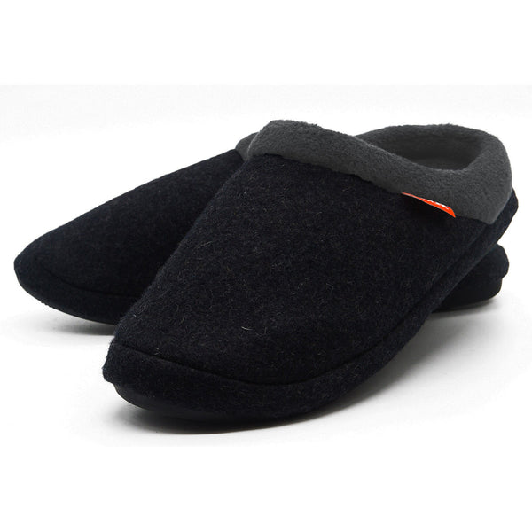 Archline Orthotic On Scuffs Orthopedic Moccasins Charcoal Marle Slippers