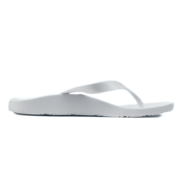 Archline Orthotic Thongs Support Shoes Footwear Flip Flops Orthopedic White/White Slippers