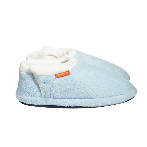 Archline Orthotic Slippers Closed Scuffs Pain Relief Moccasins Sky Blue Comfort Shoes