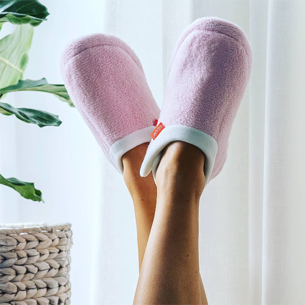 Archline Orthotic Slippers Closed Scuffs Pain Relief Moccasins Pink Comfort Shoes