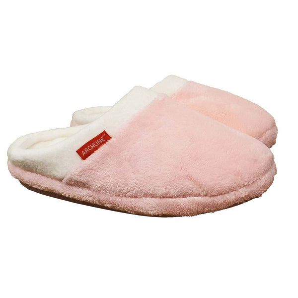 Archline Orthotic On Scuffs Pain Relief Moccasins Pink Slippers