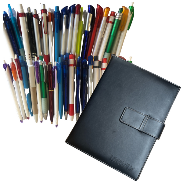 Br 114X Ball Point Pen + Pens Holder Folder Gift School Office Business Ball Point Pens