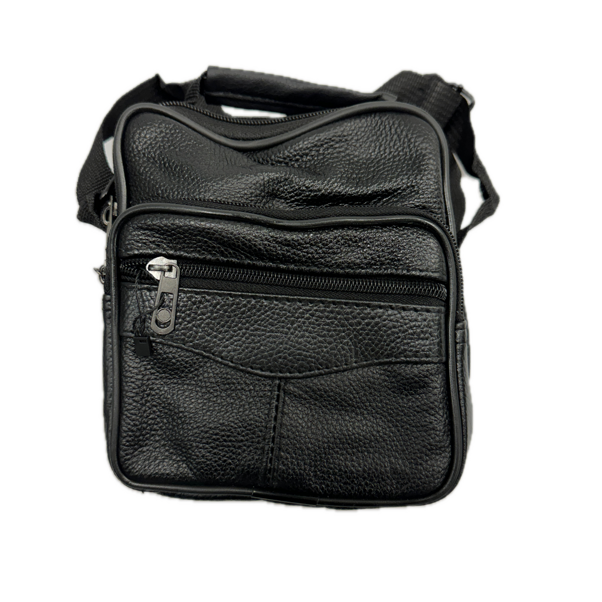 Br Apparel Small Genuine Leather Messenger Bag Shoulder Travel Satchel Crossbody Sling Black Duffle Bags