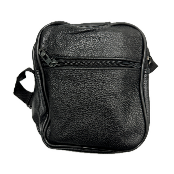 Br Apparel Small Genuine Leather Messenger Bag Shoulder Travel Satchel Crossbody Sling Black Duffle Bags