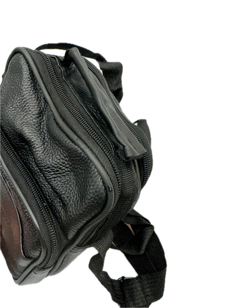 Br Apparel Small Genuine Leather Messenger Bag Shoulder Travel Satchel Crossbody Sling Black Duffle Bags