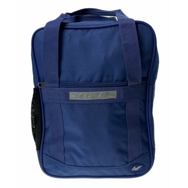 Leuts 26L Backpack School Book Library Utility Carry Bag Navy Backpacks & Bags