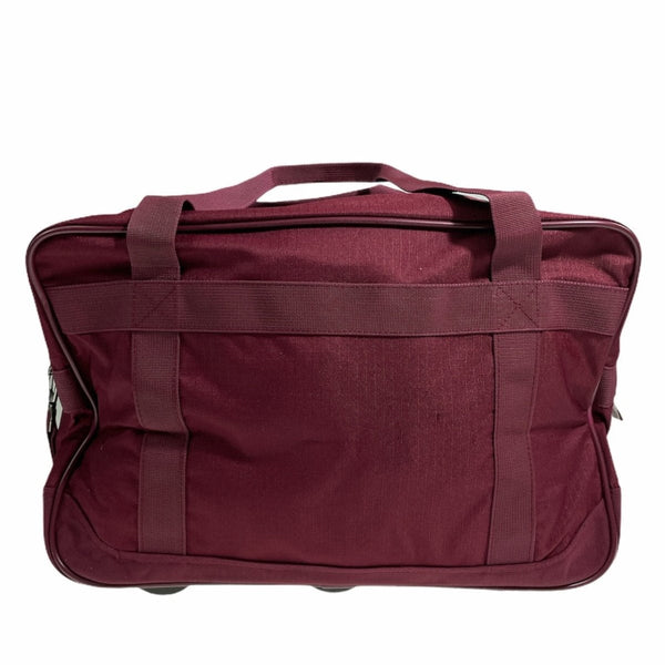 Leuts 44L Foldable Duffel Bag Gym Sports Luggage Travel Foldaway School Bags Maroon Duffle Bags