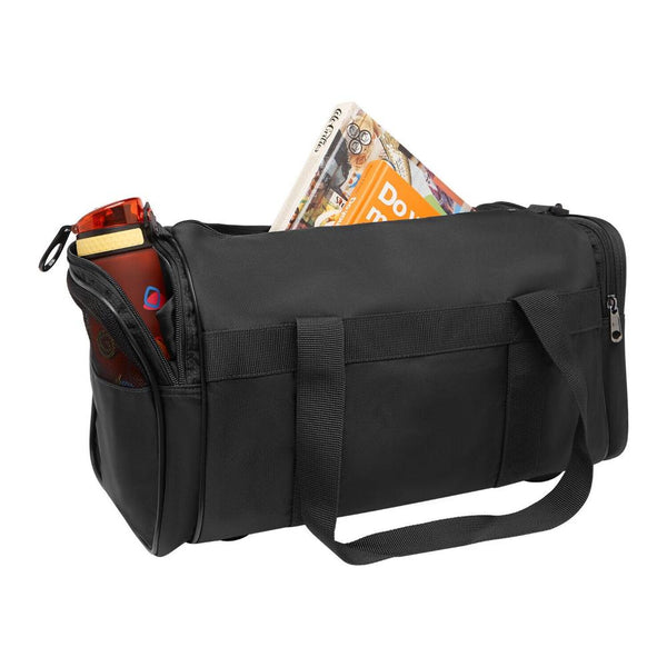 Leuts 28L Travel Foldable Duffel Bag Gym Sports Luggage Foldaway School Bags Black Duffle Bags