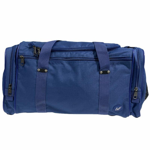 Leuts 44L Travel Foldable Duffel Bag Gym Sports Luggage Foldaway Zip Top School Bags Royal Blue Duffle Bags