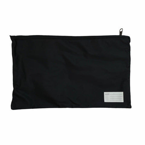 Leuts Twin Zip Jumbo Pencil Case Travel Bag Pouch Storage School Office Black Pencil Cases