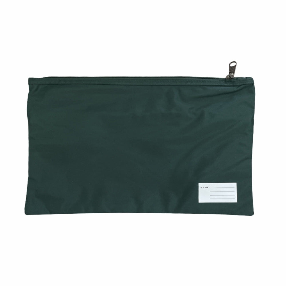 Leuts Twin Zip Jumbo Pencil Case Travel Bag Pouch Storage School Office Bottle Green Pencil Cases