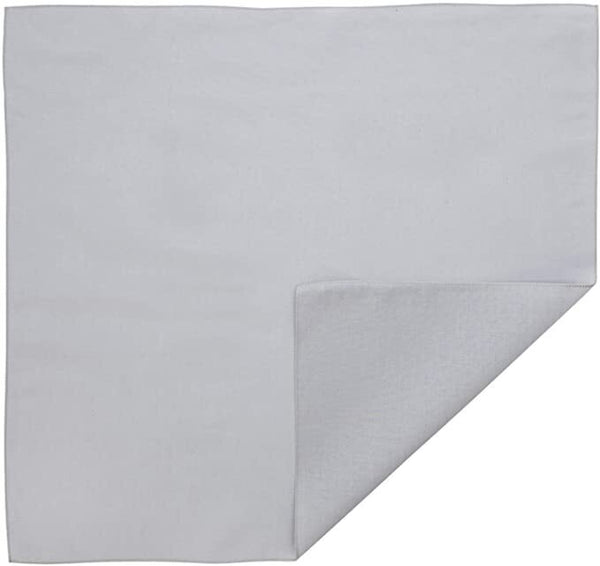 Br Costumes Bandana Paisley 100% Cotton Head Wrap Durag Bandanna Summer Biker Scarf Mask Grey (Plain) Scarves