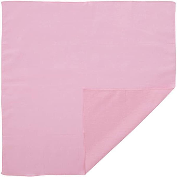 Br Costumes Bandana Paisley 100% Cotton Head Wrap Durag Bandanna Summer Biker Scarf Mask Light Pink (Plain) Scarves