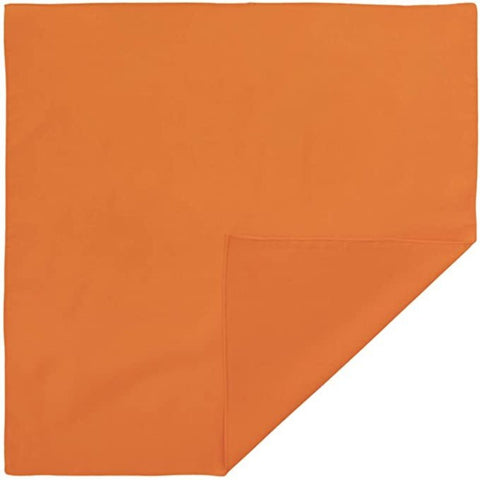 Br Costumes Bandana Paisley 100% Cotton Head Wrap Durag Bandanna Summer Biker Scarf Mask Orange (Plain) Scarves