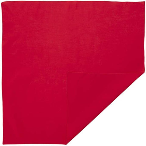 Br Costumes Bandana Paisley 100% Cotton Head Wrap Durag Bandanna Summer Biker Scarf Mask Red (Plain) Scarves