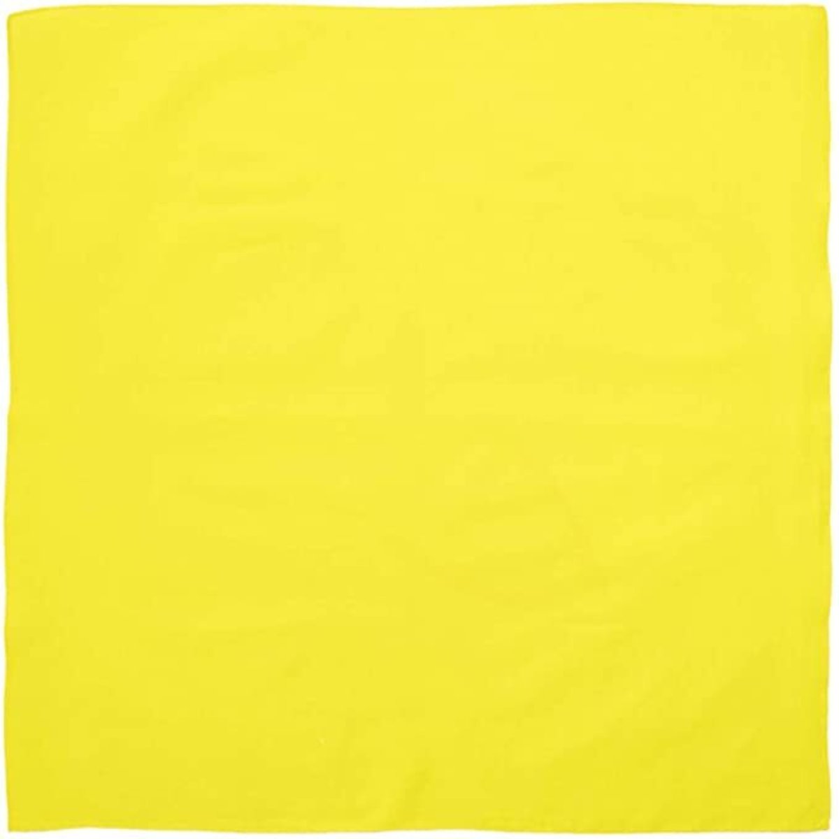 Br Costumes Bandana Paisley 100% Cotton Head Wrap Durag Bandanna Summer Biker Scarf Mask Yellow (Plain) Scarves