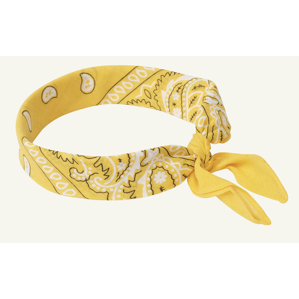 Br Costumes Bandana Paisley 100% Cotton Head Wrap Durag Bandanna Summer Biker Scarf Mask Yellow Scarves