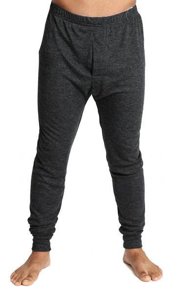 Mens Merino Wool Blend Long John Thermal Underwear Thermals Warm Winter Black Pants