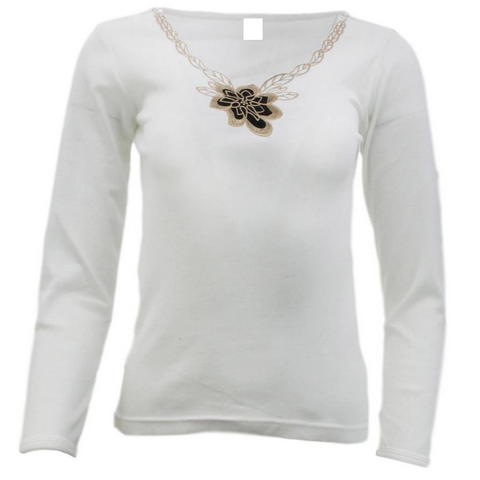 Br Apparel Ladies Merino Wool Blend Long Sleeve Thermal Spencer Top Thermals Underwear Beige 10 12 Tops