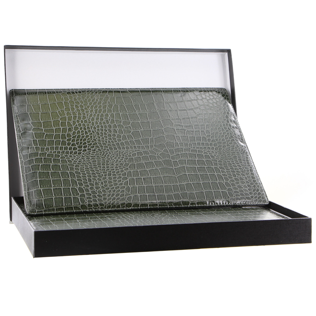 De Burg 4 Piece Table Place Mat Set Placemat With Croc Pattern Green Placemats