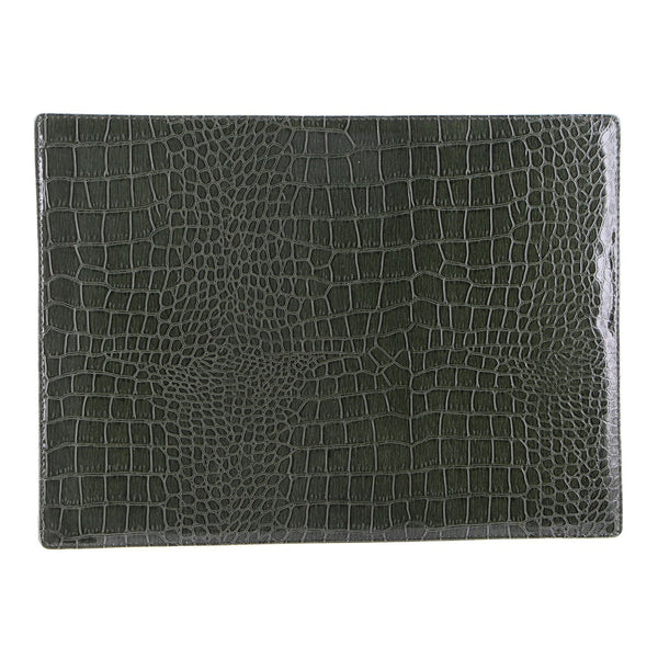De Burg 4 Piece Table Place Mat Set Placemat With Croc Pattern Green Placemats