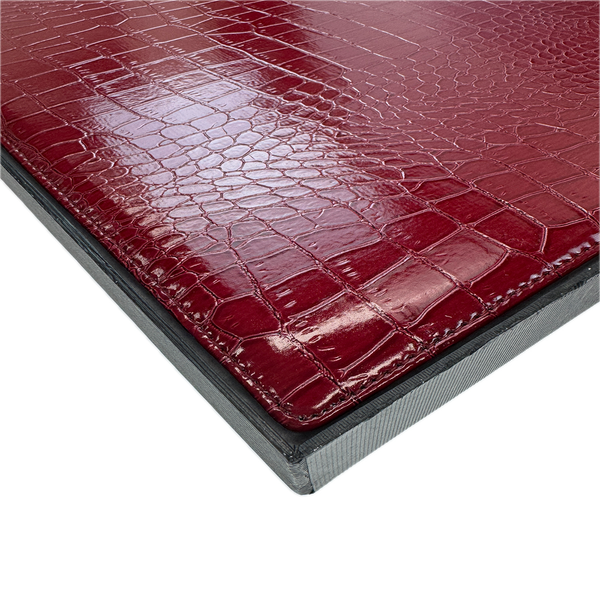 De Burg 4 Piece Table Place Mat Set Placemat With Croc Pattern Red Placemats