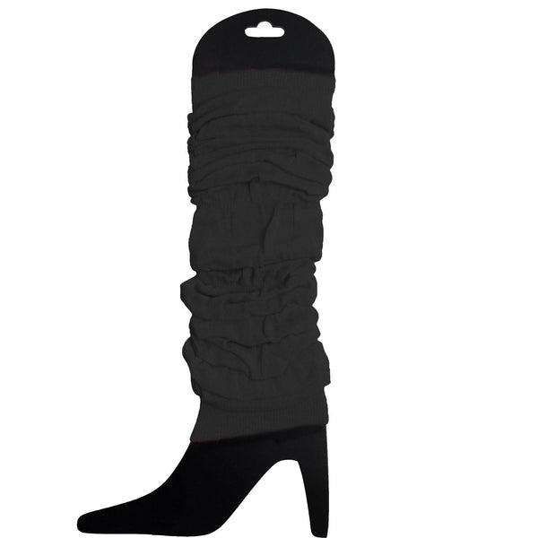 24 Knitted Womens Neon Party Ankle Fluro Dance Costume 80S Bulk Black Leg Warmers