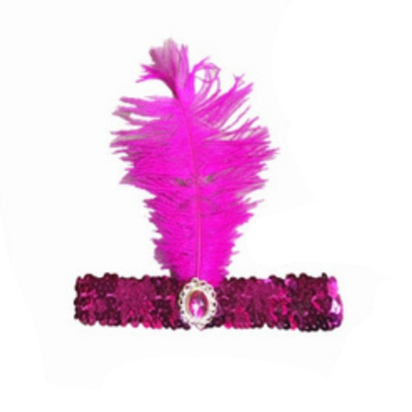 Br Costumes 3X 1920S Flapper Headband Headpiece Feather Sequin Charleston Gatsby Assorted Colours Pack Headbands