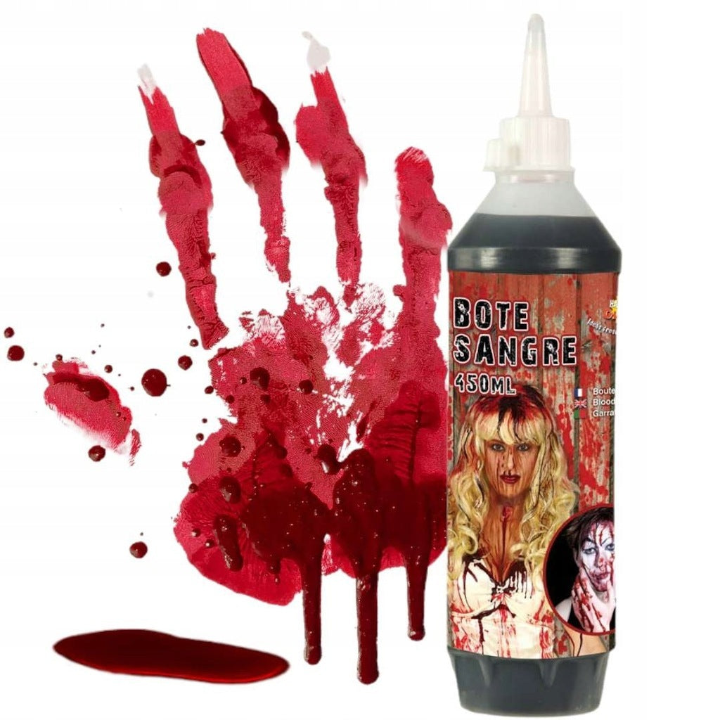 Br Costumes 450Ml Bottle Vampire Fake Blood Zombie Halloween Red Make Up Gel Cream Horror Unisex Costumes