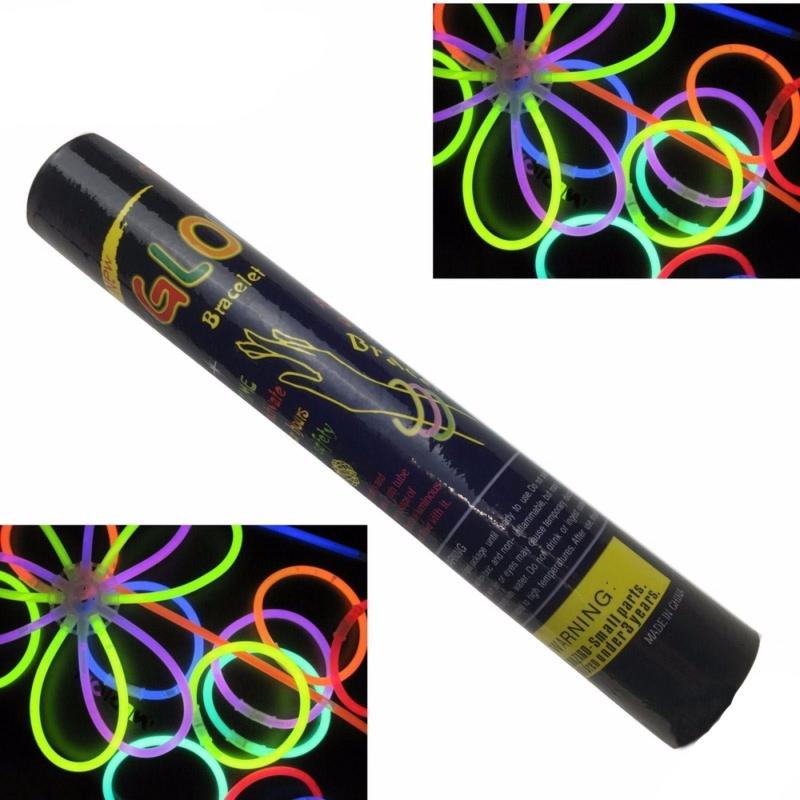 Br Party 50 Glow Sticks Light In The Dark Rave Necklace Disco Bulk Glow Sticks & Glow Jewellery