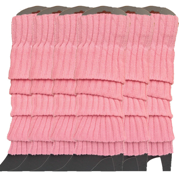 6X Womens Disco Winter Knit Dance Party Crochet Legging Socks Costume Assorted Pack Leg Warmers