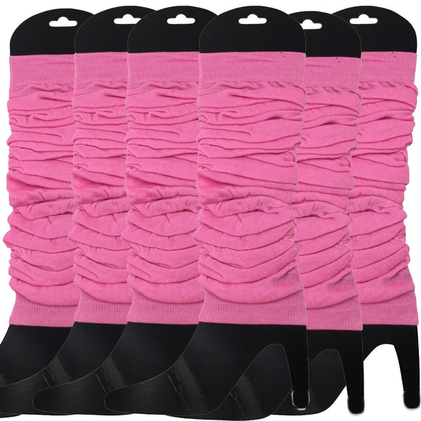 6X Knitted Womens Neon Party Ankle Fluro Dance Costume 80S Bulk Assorted Pack Leg Warmers