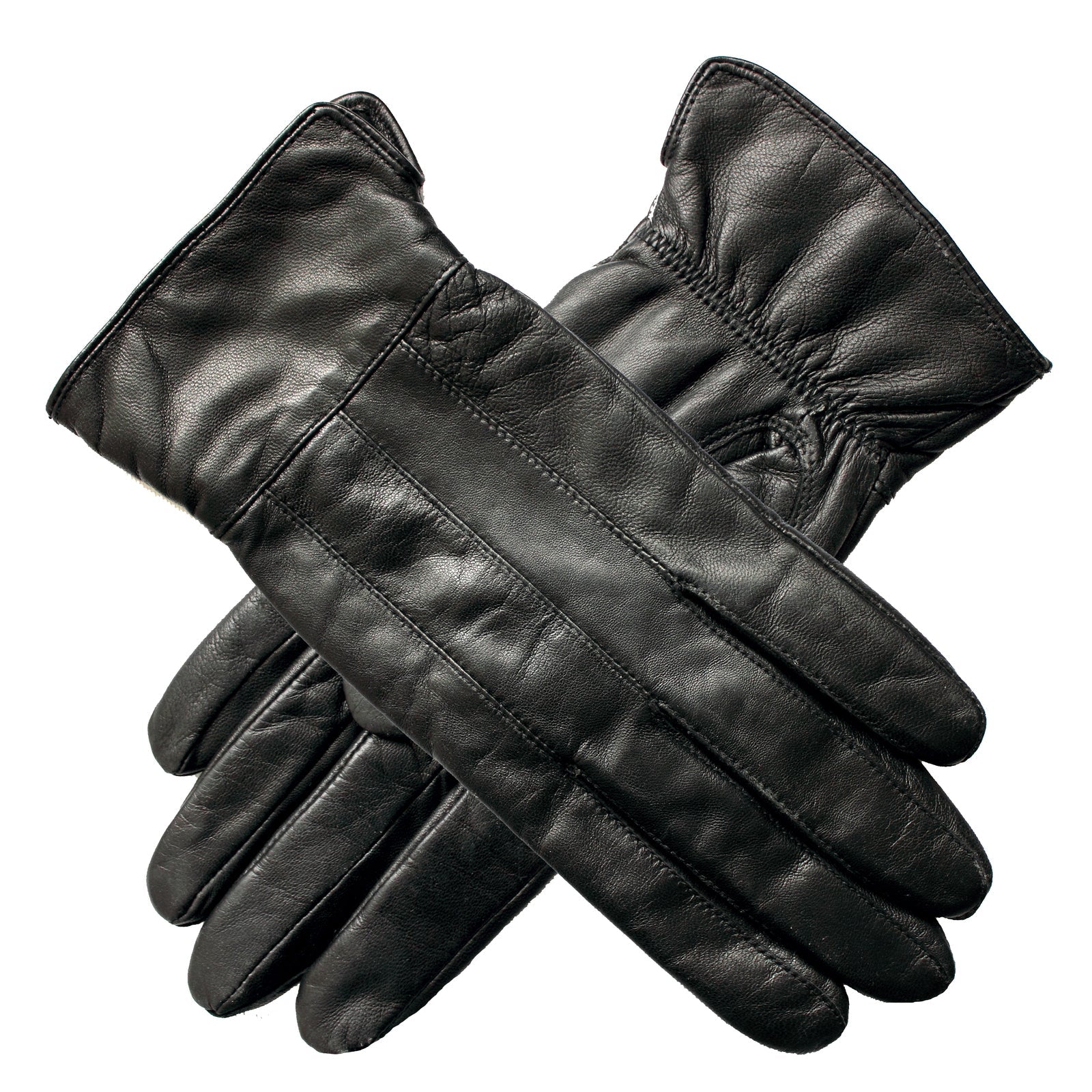 Br Apparel Ladies Genuine Sheepskin Leather Gloves Patch Fleece Lining Warm Winter Womens Black Gloves & Mittens