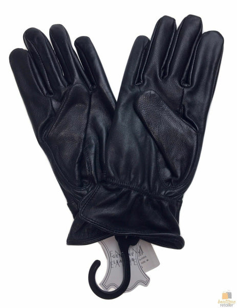 Br Apparel Ladies Genuine Sheepskin Leather Gloves Patch Fleece Lining Warm Winter Womens Black Gloves & Mittens