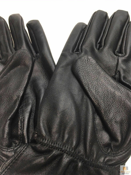 Br Apparel Ladies Genuine Sheepskin Leather Gloves Patch Fleece Lining Warm Winter Womens Black Gloves & Mittens