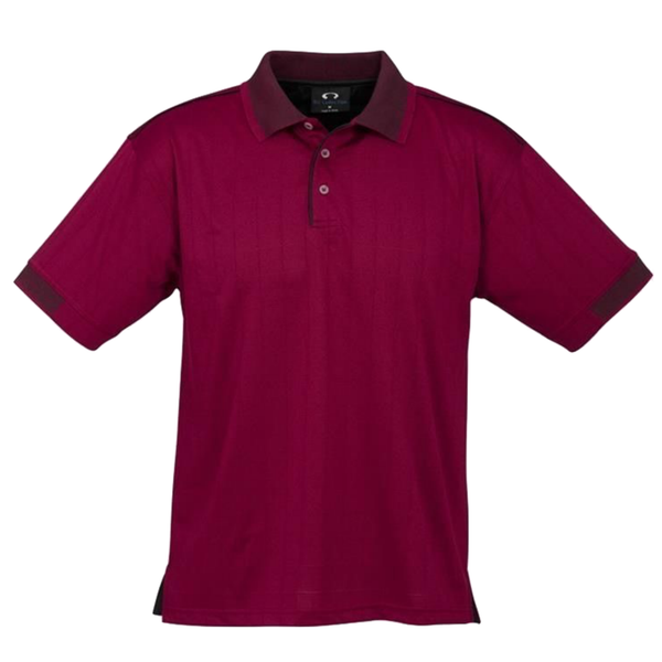 Br Apparel Mens Polo Shirt Breathable Top Casual Cotton Blend Cool Dry Maroon/Black T Shirts