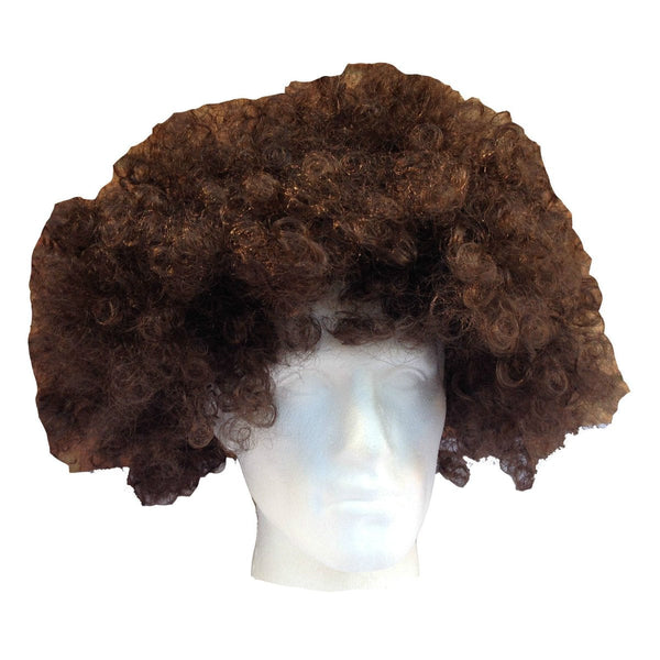 Br Costumes Deluxe Afro Wig Curly Hair Party Fancy Disco Circus 70S 80S Dress Up Brown Wigs Facial Hair