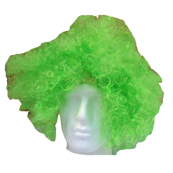 Deluxe Afro Wig Curly Hair Costume Party Fancy Disco Circus 70S 80S Dress Up Green Wigs Facial Hair