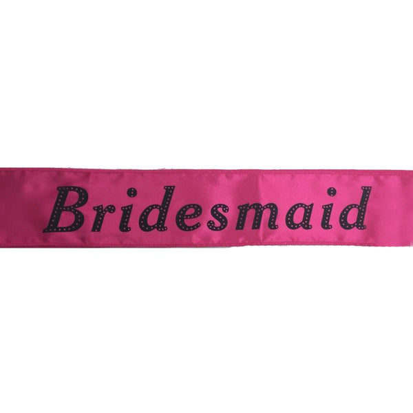 Br Costumes Hen's Night Sash Party Girls Wedding Bridesmaid Bridal To Be Satin Sashes (Hot Pink) Belts & Sashes
