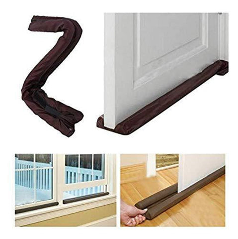 Dual Draft Stopper Double Sided Snake Wind Air Door Guard Cover Weather Seal Reusable Shopping Bags