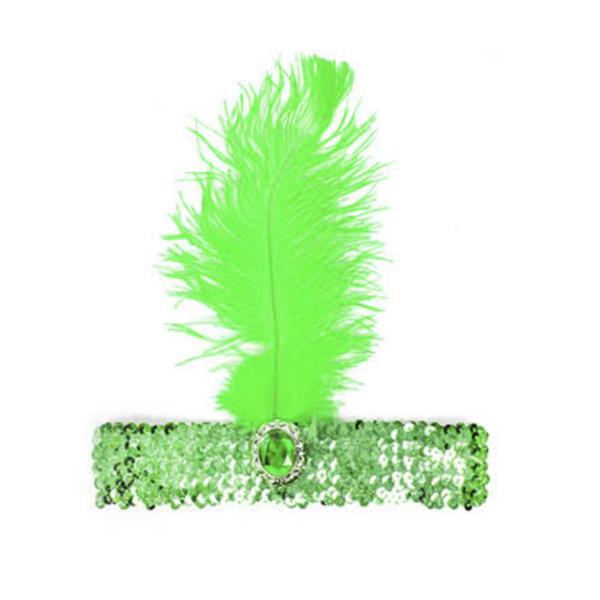 Br Costumes 1920S Flapper Headband Headpiece Feather Sequin Charleston Gatsby Dance Hats