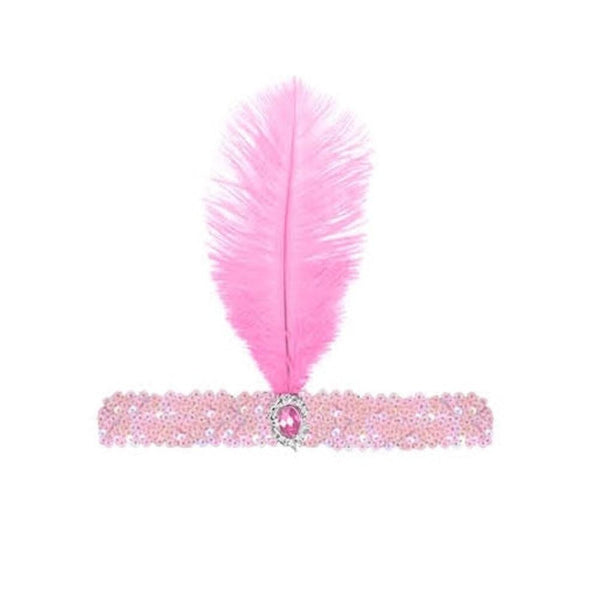 Br Costumes 1920S Flapper Headband Headpiece Feather Sequin Charleston Gatsby Dance Hats