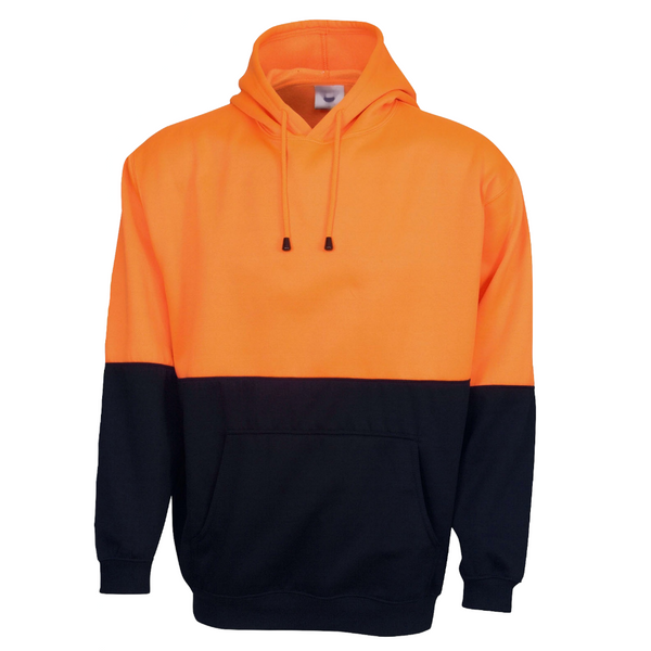 Hi Vis Polar Fleece Hoodie Jumper Safety Workwear Fleecy Jacket Unisex Orange Coats Jackets & Vests