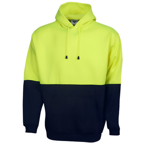 Br Safety Hi Vis Polar Fleece Hoodie Jumper Workwear Fleecy Jacket Unisex Yellow 3Xl Safety Vests